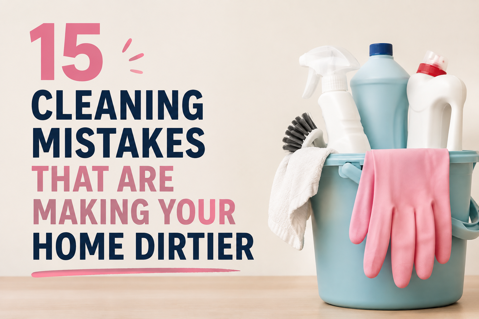 15 CLEANING MISTAKES THAT ARE MAKING YOUR HOME DIRTIER