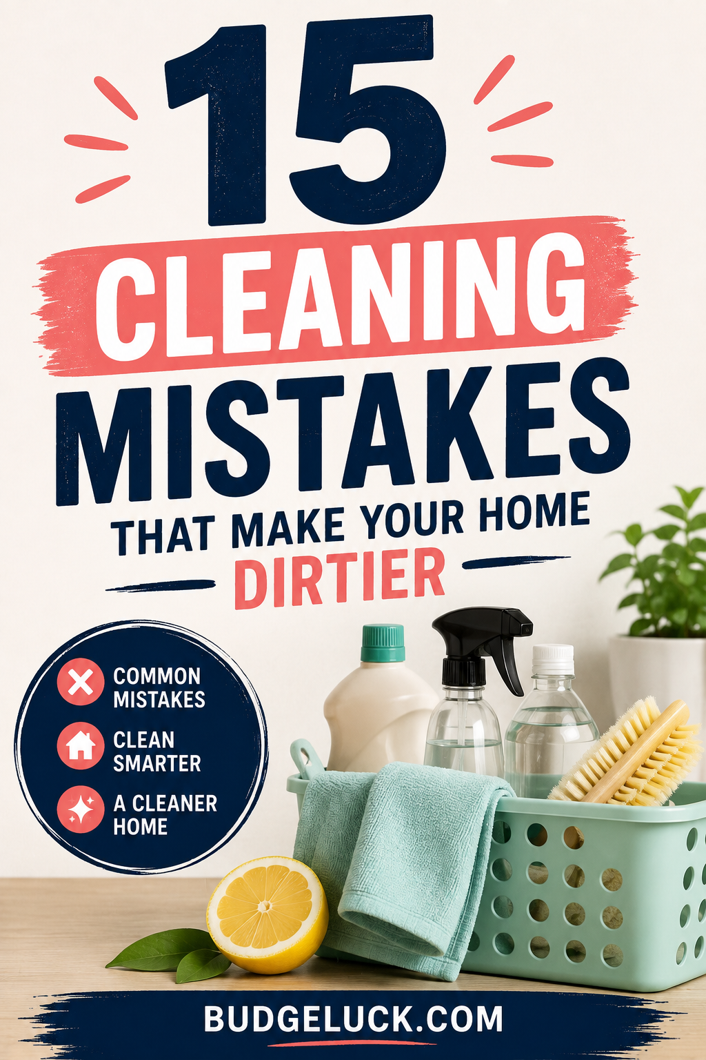 15 CLEANING MISTAKES THAT ARE MAKING YOUR HOME DIRTIER